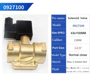 0927 Series Pneumatic အစိတ်အပိုင်းများ 2p1 ပုံမှန်ပိတ် Dc 12 Volt 2 Position 2 Way Plastic Micro Air Solenoid Valves
