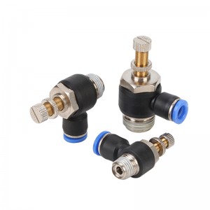 SL (SC) Speed Control Valves One way hand valve plastic pneumatic tube fittings Quick couple