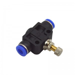 Quick Coupling SA 4 6 8 10 12 Plastic Air Connector One Way Speed ​​Control Throttle Valve Pneumatic Fittings