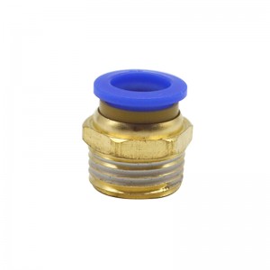 Serye ng PC 4mm Plastic Brass Pneumatic Hose Fittings Air Push In Part Hose Connector