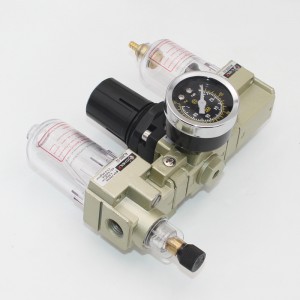 Piese pneumatice AC2000-02 Regulator de presiune al filtrului de aer FRL Combinație cu unitatea de scurgere automată