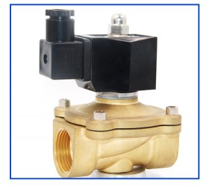 MW Séria G1/2port 2/2cestný mosadzný solenoidový ventil Priamo pôsobiaci vysokoteplotný vodný solenoidový ventil