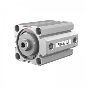 Hot-selling Products Small Adjustable Stroke Double Output Shaft Standard Piston Air Pneumatic Cylinder SDA
