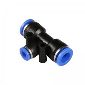 T-Type PE G Variable Diameter Three-Way Joint Hose Plastic Butt Quick Plug Quick Connector Pneumatic Tracheal Joint