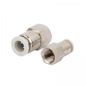 Pneumatic Fitting Brass PCF Series Male Threaded Connector Quick Push Connect Pneumatic Brass Fitting