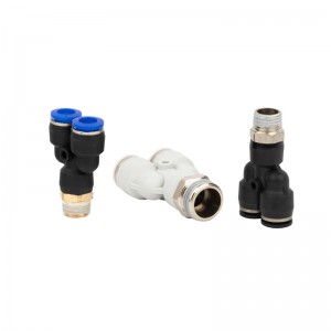 Pxy Threaded Tee Pneumatic Fitting Manufacturer Pneumatic Pneumatic Parts Pneumatic Parts Pneumatic Pxy Bsp Miro Pana Tere ki roto Air Pipe Connector Hose Fiting