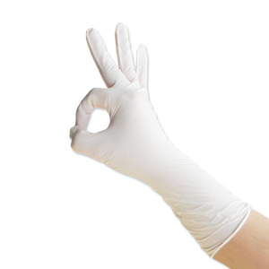 Nitrile gloves class 1000 /class 100 white color 9″ &12″