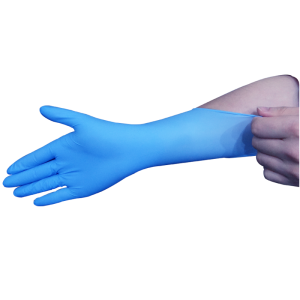 12 Inches W6.0 Nitrile Gloves blue color