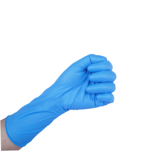 12 Inches W6.0 Nitrile Gloves blue color