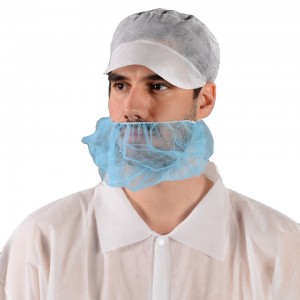 Manufacturer Disposable PP Nonwoven Beard Cover Beard Protecting Net Beard Guard Covers used in food industry health care