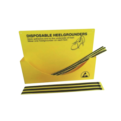 Disposable Heel GrounderDisposable yellowblack Strip heel strap for visitors