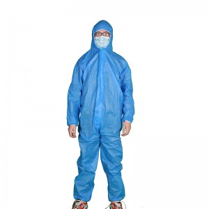 Disposable SMS Protective coverall/isolation jumpsuit