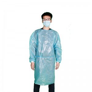 Disposable PP/ PE Protective gown