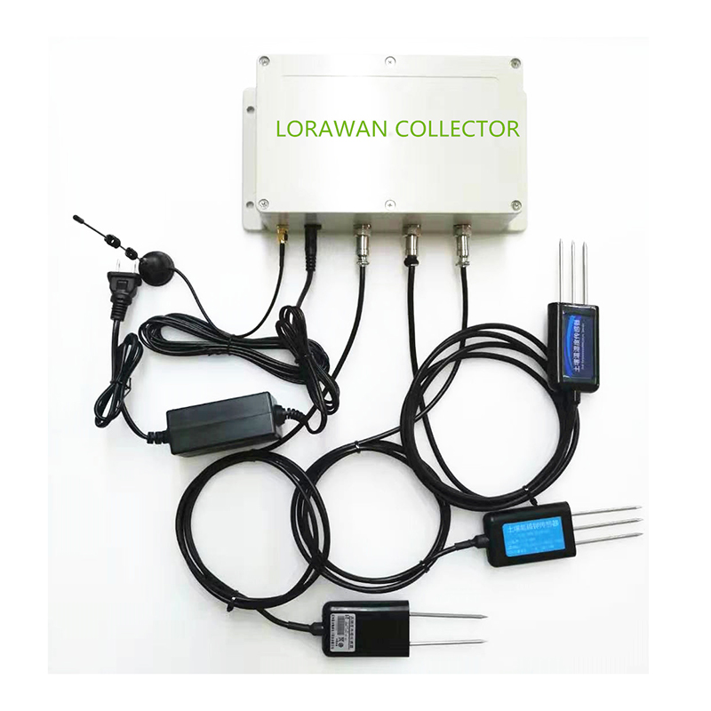 Online Monitoring Data Recorder Lora Lorawan RS485 Agricultural Humidity Temperature Salinity NPK PH Soil Sensor