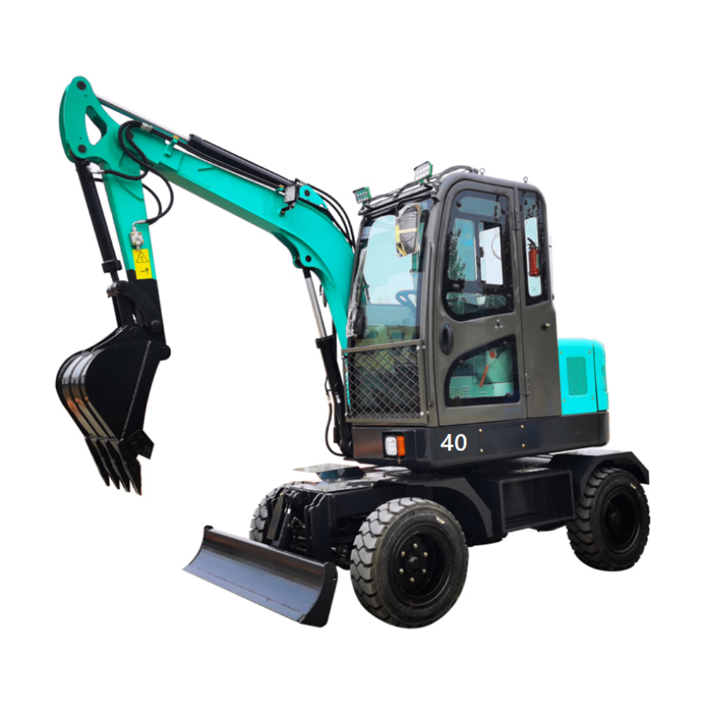 CE ISO Certified Model HE40 wheel hydraulic Excavator  FOR SALE