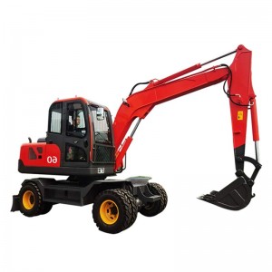 China product Model 60 construction wheel type hydraulic excavator for sale