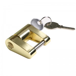 U-shape keyable steel trailer coupler lock, universal trailer ball tow hitch Lock, Lockable Trailer Coupler Lock with key,ZC2023