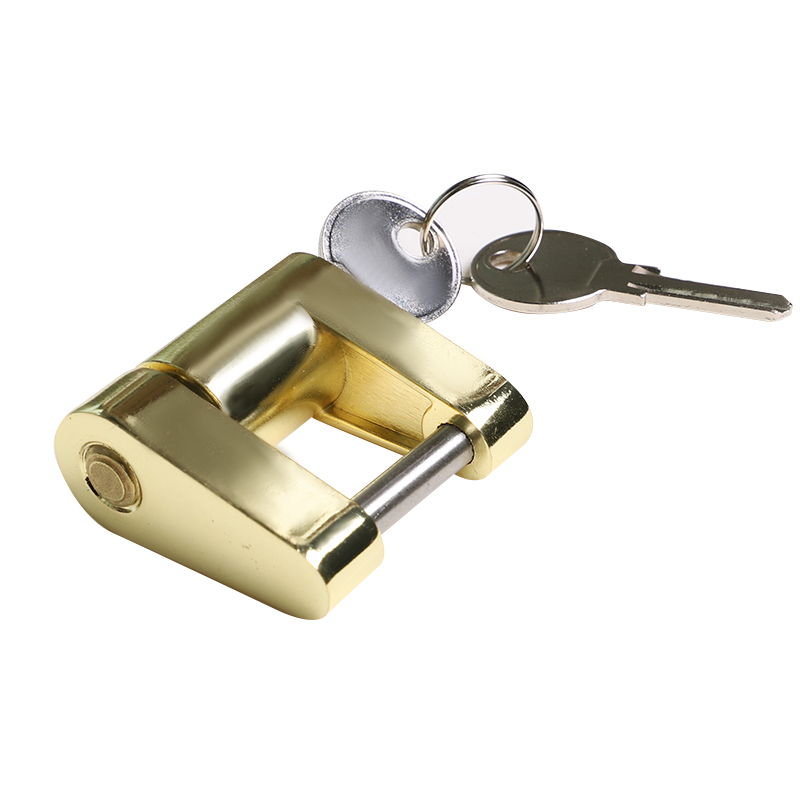 U-shape keyable steel trailer coupler lock, universal trailer ball tow hitch Lock, Lockable Trailer Coupler Lock with key,ZC2023