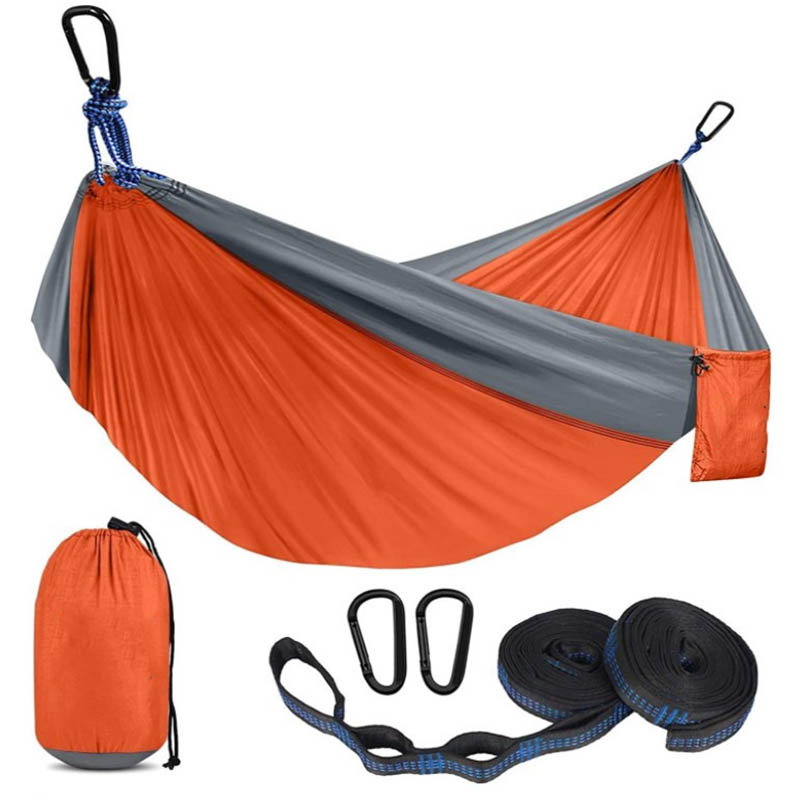 Orange Outdoor Hiking Parachute Hammock