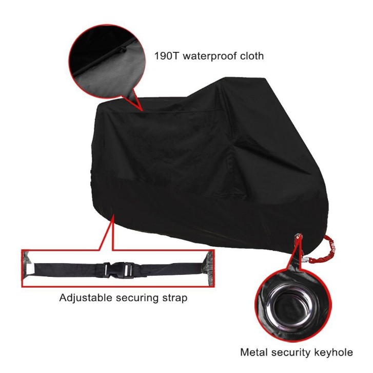 Hot in France Moped Rain Shield Soft Motorcycle Cover Storm Protector Bike Cover