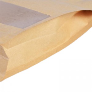 Kraft Paper Flat bottom bag