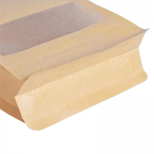 Kraft Paper Flat bottom bag