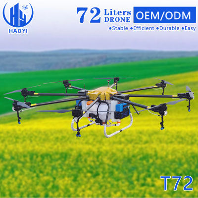Professional T72 Fumigation Drone Camera Large Fpv Drones Long Distance Intelligent Remote Control Crop Spray Agricultural Spraying Drone with 42000mAh Battery