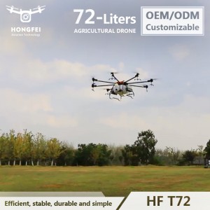 Customization 72L Remote Control Biological Pest Control Spreader Large Capacity Agricultural Spraying Drone with Night Flight
