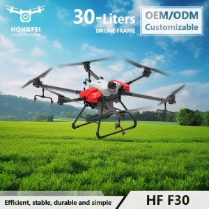 6-Axis 30L Agricultural Spraying Drone Carbon Fiber Frame Fogging Drone Rack
