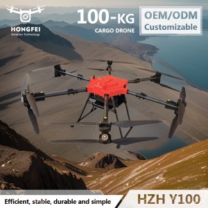 100kg Payload Folding Portable Heavy Lifting Industrial Uav Route Planning Drop Supplies Cargo Delivery Drone with Long Hours Flight