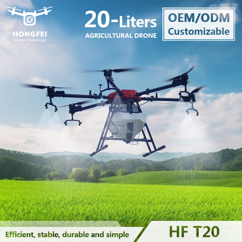 GPS 20L Large Capacity Agricultural Crop Sprayer 6-Axis Precision Pesticide Spraying Drones for Sale Featured Image