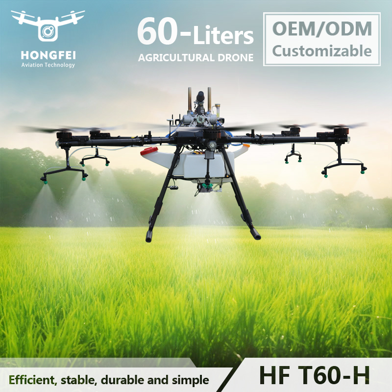 New Easy-to-Operate GPS/Rtk Drone Fumigation Sprayer 60L Capacity Drone Technology for Agriculture Featured Image