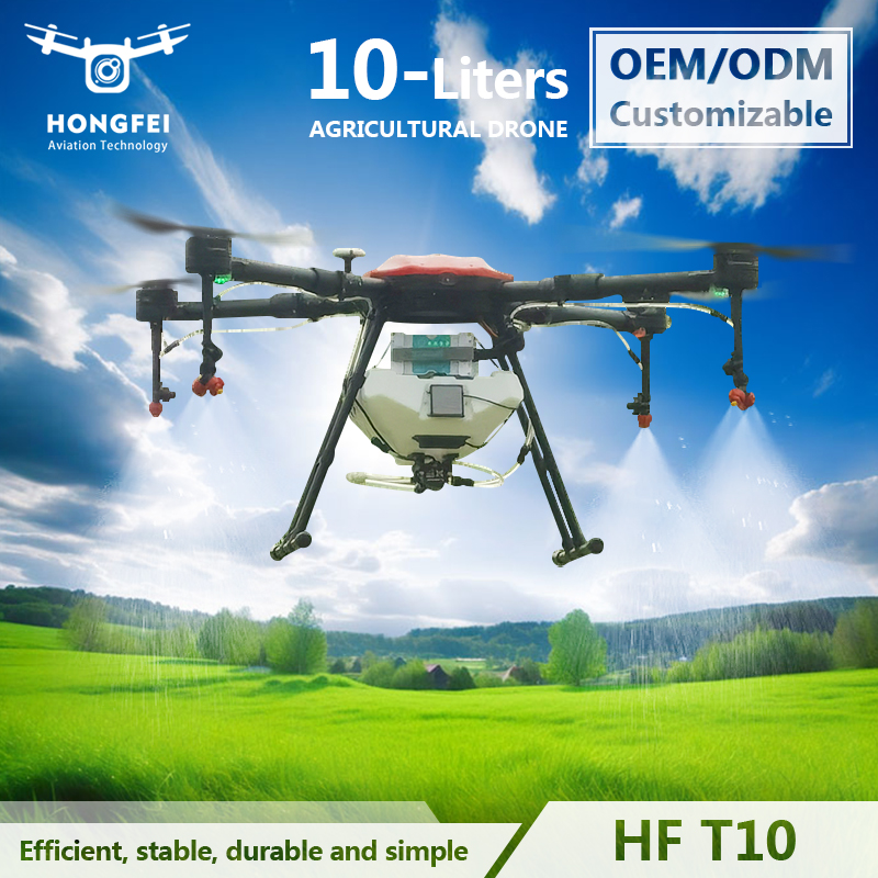 Portable GPS 10L Payload Electric Agricultural Sprayer Drone Smart RC Drone Low Cost Featured Image