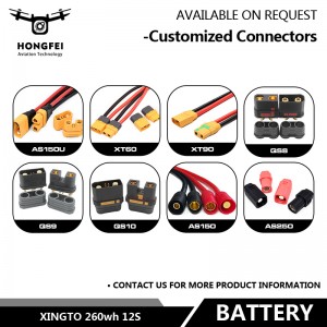 Xingto 260wh 12s Intelligent Batteries for Drones