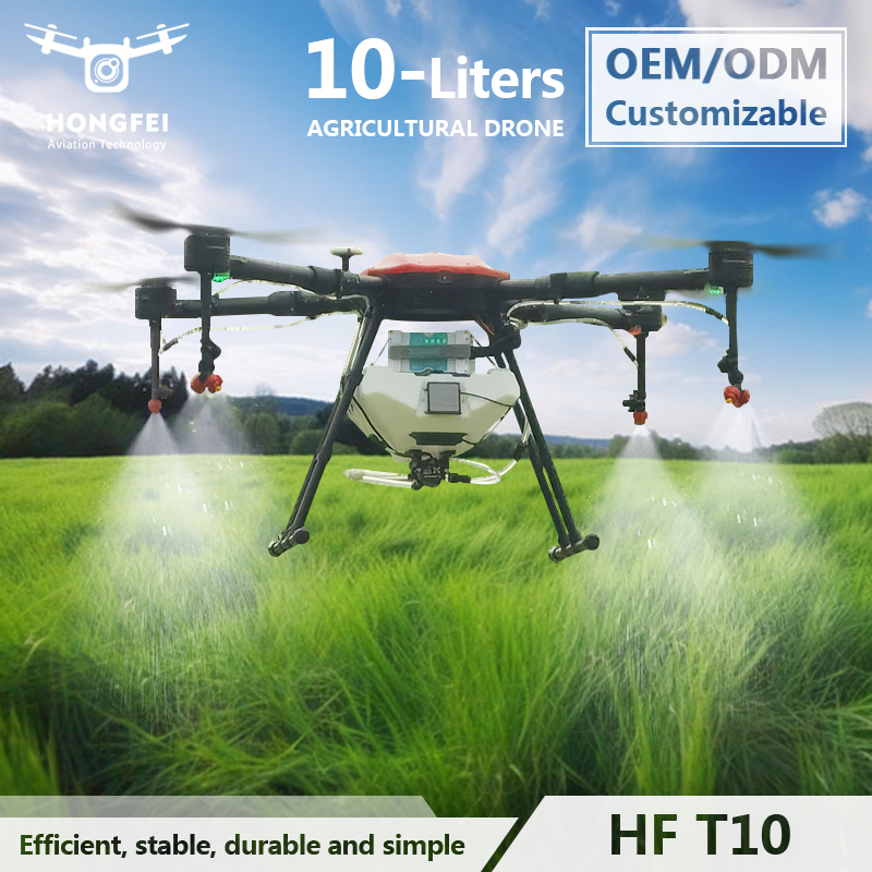 China Supplier Anti-Interference 10L High Efficiency Ground-Like Radar Agricultural Sprayer Powerful Spraying Agricultural Drone Featured Image