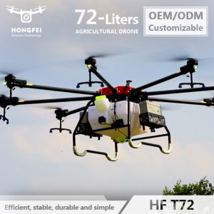 Global Version of The T72 Agricultural Drone Sprayer 72 Liter Water Tank 8 Carbon Fiber Arms