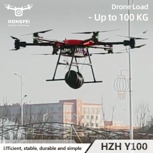 China Manufacture 100 Kg Payload Heavy Lifting Delivery Drone with Customized Pods