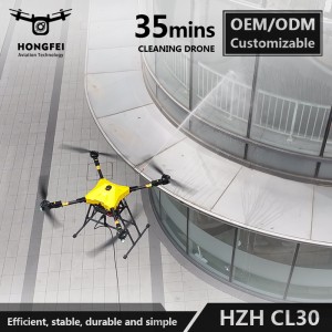 Max Flight Time 35min CL30 30L High Work Efficiencty Cleaning Drone for Roof High Wall Window Solar Panel Surface Cleaning
