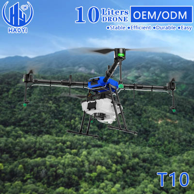 Stable 10L 4-6m Spray Width Agriculture Pesticide Uav T10 RC Agricultural Sprayer Drone for Sale