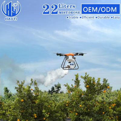 Factory Direct Folding T22 RC Mist Fog Pesticide Sprayer Hill Oschard 4 Axis Long Range Fly Gasolin Hybird Drone with Price