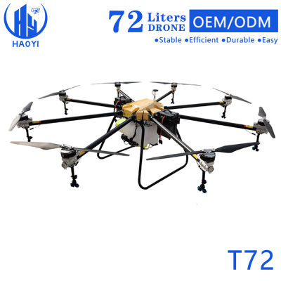 Renewable Design for Anti Drone Solutions - 72L Large Capacity Customization Durable Crop Protection Fruit Tree Spraying Agriculture Uav Carbon Fiber Remote Control T72 8-Axis Agriculture Drone &#...