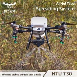 30L Large Capacity Agricultural Crop Sprayer Drone with 45kg Payload Spreader