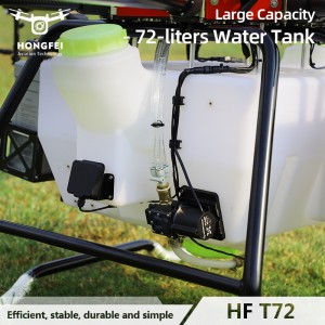 Heavy Lift 72L Fertilizer Seed Spreading Uav Remote Control Fumigacion Pulverzer Agriculture Spraying Drone with Remote Control