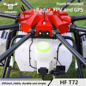 High-Quality Full Carbon Fiber Fuselage 72L Long Flight Heavy-Duty Drone for Pesticide Spraying