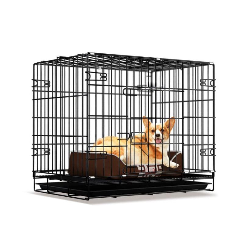 HML-CWL001 Fold & Carry Single Door Collapsible Wire Dog Crate