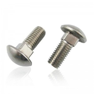 Factory Price For Nut Bolt - DIN603 Round Head Square Neck Carriage Bolt Stainless Steel 304 316  –  Hongji