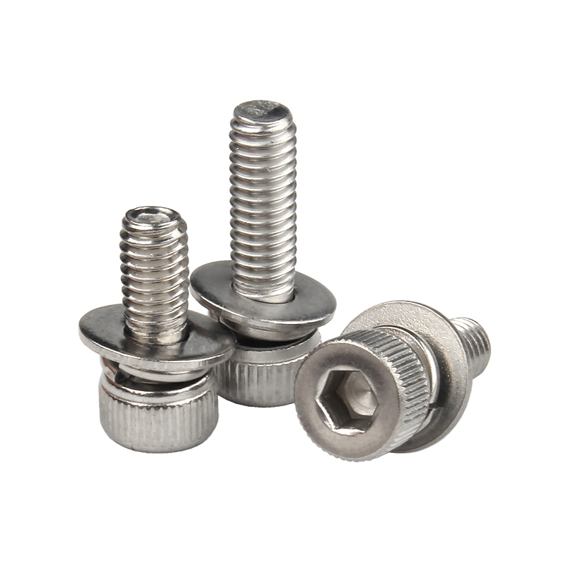 Factory Wholesale Stainless Steel Cylindrical Hexagon Socket Head Combination Screws