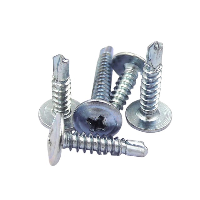 Cross Truss Head self drilling steel screw wafer head screw with zinc plated