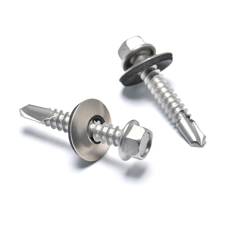 SS304 410 Modified Truss Wafer Phillips Head Tek Roofing Self Drilling Screws for Sheet Metal