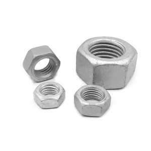 Hot Dipped galvanized carbon steel hex nut grade 4.8 grade 8.8